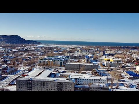 Видео: #1 Полет на квадрокоптере. г. Александровск-Сахалинский.  2022 г.