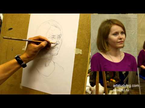 Видео: Акварель.Портрет. 1 серия.