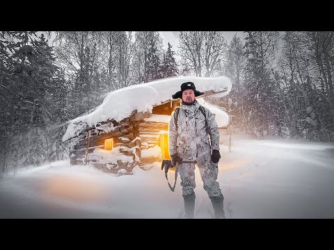 Видео: ПОХОД В БЕЗЛЮДНУЮ ТАЙГУ. ЗАБРАЛСЯ В ГЛУШЬ НА ЛЫЖАХ. ДИЧЬ ВЫЛЕТАЕТ ИЗ ПОД НОГ. ИЗБА В ТАЙГЕ. приветы