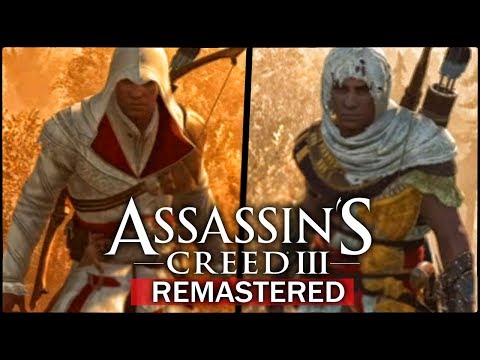 Видео: Assassin's Creed 3: Remastered - ОБЗОР ВСЕХ КОСТЮМОВ и их ОСОБЕННОСТЕЙ! (Эцио, Агилар, Алексиос)