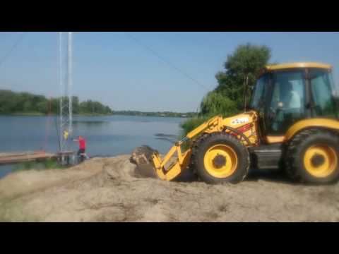 Видео: Монтаж канатки в вейк парке Жара