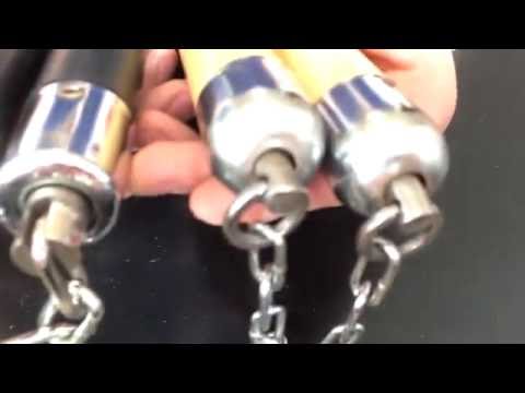 Видео: Обзор нунчаку № 4 - Нунчаку на цепи "Китайский ширпотреб"