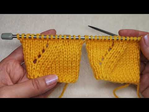 Видео: №12 Урок12 Как провязать две лицевые петли с наклоном вправо  Сравнение классического и бабушкиного