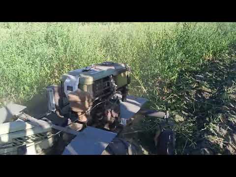 Видео: Уборка мотоблоком ботвы картофеля и сорняка 2025