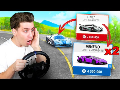 Видео: ПОКУПАЮ ВСЕ МАШИНЫ КОТОРЫЕ УВИЖУ, но В 2 РАЗА ДОРОЖЕ! (Forza Horizon 4 на Руле)