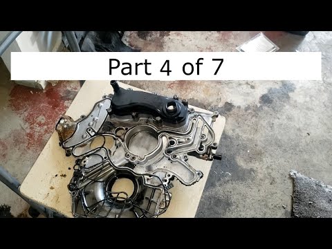 Видео: (Часть 4 из 7) 2010-2015 VW Touareg TDI (замена детали 059103525F) Течь охлаждающей жидкости под ...