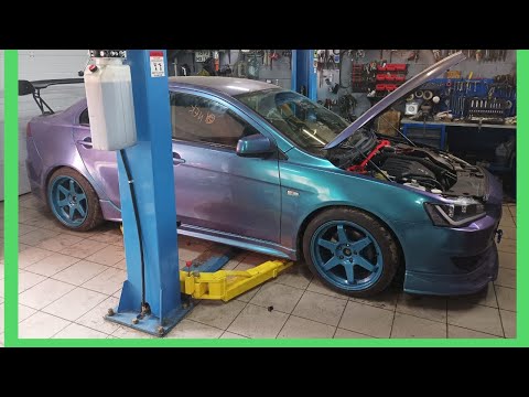 Видео: Заряжаем Lancer X пушка гонка !!! Ralliart 🏎️💨🔥🔥🔥