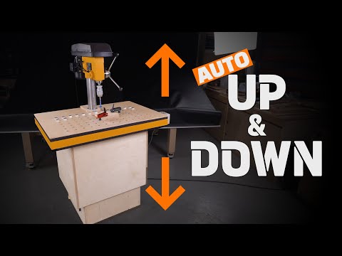Видео: Удивительная подъемная / моторизованная система сверлильного станка / DIY