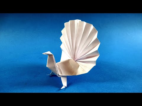 Видео: Как сделать павлина из бумаги \ Easy Version