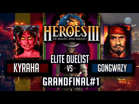 Видео: Герои 3 JO Duel Final 🏆 Kyraha vs Gongwazy ❖ Elite Duelist ❖ HotA game #1