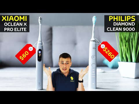 Видео: Кто круче? Xiaomi Oclean X PRO Elite за $60 или PHILIPS DiamondClean 9000 за $260. Сравнение и обзор