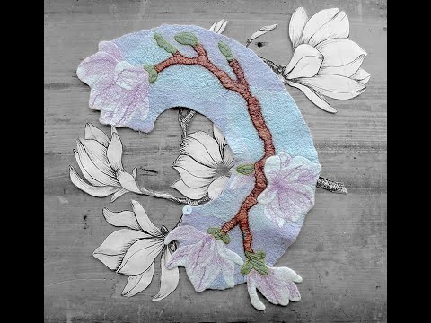 Видео: Воротник Магнолия  часть 1