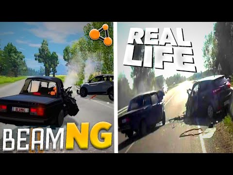 Видео: Аварии на реальных событиях в BeamNG.Drive #3