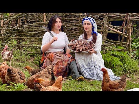 Видео: Собираем грецкие орехи и готовим блюдо из перепелов (фесенджан) по другому деревенскому рецепту.