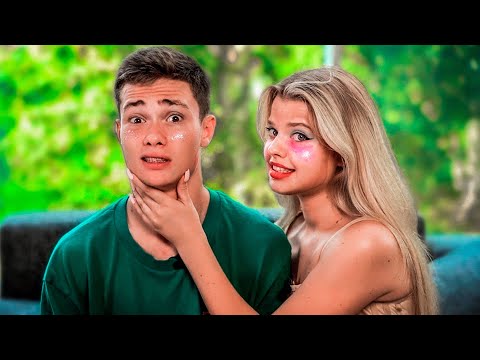 Видео: МАКИЯЖ РУКАМИ ПАРНЯ // ВОЛОДЯ XXL сделал ОЧЕНЬ ПЛОХОЙ МАКИЯЖ