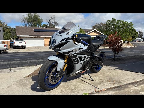 Видео: Настроенный GSXR1000, звук полного выхлопа, вид с высоты птичьего полёта