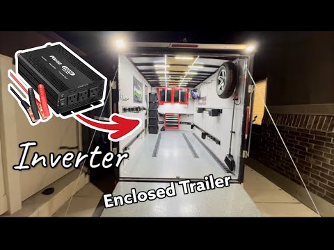 Видео: Добавляю инвертор к 12-вольтовой аккумуляторной системе моего закрытого грузового прицепа! Энерги...