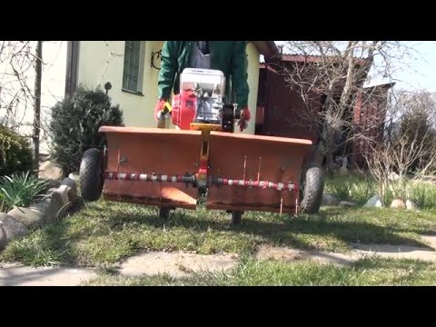 Видео: Скарификатор из мотокультиватора!!!Чистка газона!!!