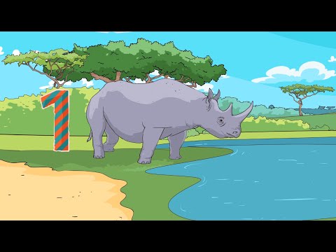 Видео: Цифра 1- Предки - Развивающий мультик для детей малышей
