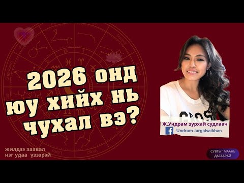 Видео: 2026 онд та юу хийх нь чухал вэ