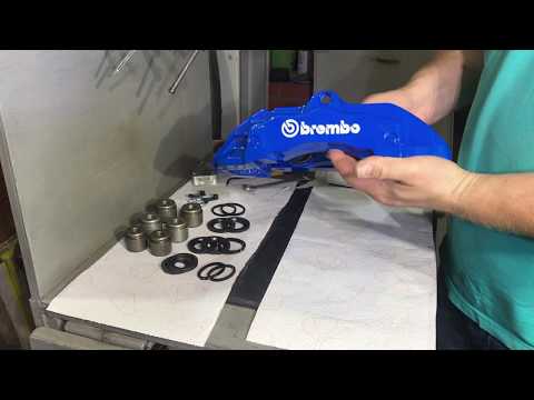 Видео: Repair of Brembo 17Z calipers ремонт спортивных суппортов
