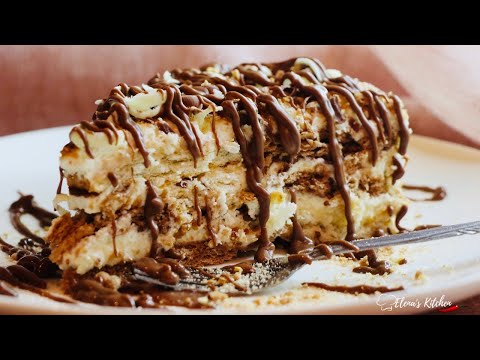 Видео: БИСКВИТЕНА ТОРТА С ТЕЧЕН ШОКОЛАД/CHOCOLATE BISCUIT CAKE NO BAKE