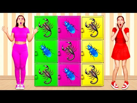 Видео: Челлендж Цветная Загадочная коробка | Смешные Cитуации от Funny Funny