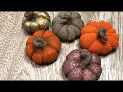 Видео: Текстильные тыквы // Fabric  pumpkins/DIY //Тыквы из ткани