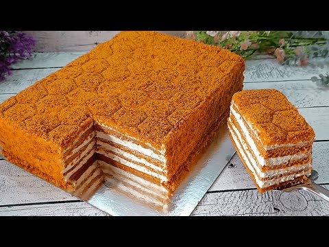 Видео: МЕДОВИК за 20 хвилин! 🍰🍯 Простий Рецепт Без Розкатки Коржів! Найсмачніший Торт! Recipe