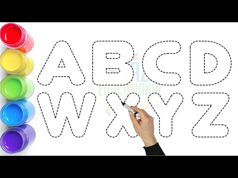 Видео: Учим ABCD — веселое обведение и раскрашивание для детей