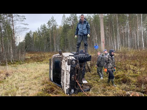 Видео: Разорвали Ниву! Сломали полуось на Defender, решили «сократить» по ЛЭП