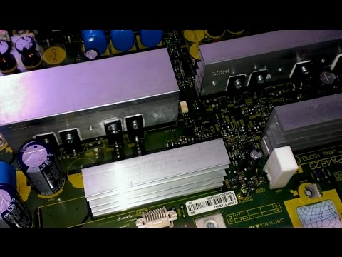 Видео: Плазма Panasonic TX-PR42U10 \ 7 морганий - ремонт SC-board