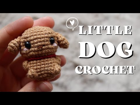 Видео: Легкое вязание крючком собаки амигуруми | Как связать собачку крючком - брелок