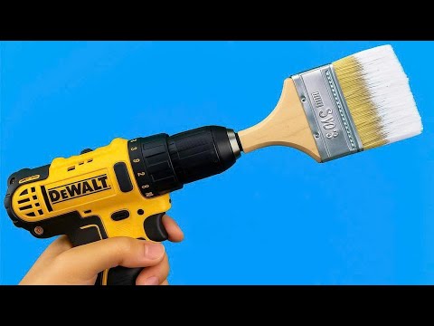 Видео: Просто вставьте кисть в дрель 😱!! Вы не поверите результату