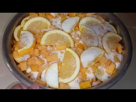 Видео: Тыквенный сок с апельсинами на зиму