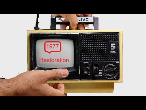 Видео: Реставрация мини-телевизора JVC 5 дюймов 1977 года выпуска | Реставрация старинного телевизора