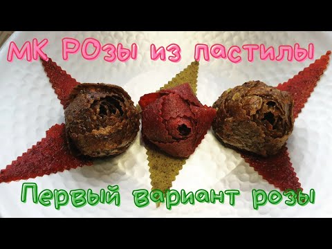 Видео: ❤ МК РОЗЫ из ПАСТИЛЫ/ 1 вариант пастиловых 🌹