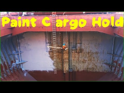 Видео: Покраска грузового трюма / Paint cargo hold