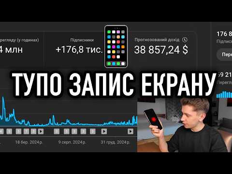Видео: записав екран телефона = 38.857$