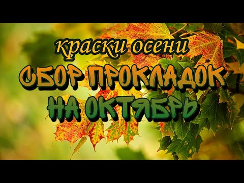 Видео: Сбор прокладок на октябрь "краски осени"