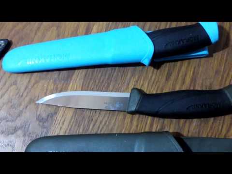Видео: Нож на каждый день.Ножи Mora Companion.Углеродка+нержавейка.