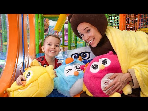 Видео: Совы Дормео | Дядя Федор и Медведь ищут игрушки в парке Joki Joya