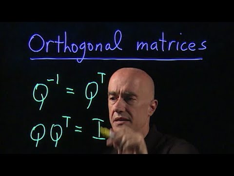 Видео: Ортогональные матрицы | Лекция 7 | Матричная алгебра для инженеров
