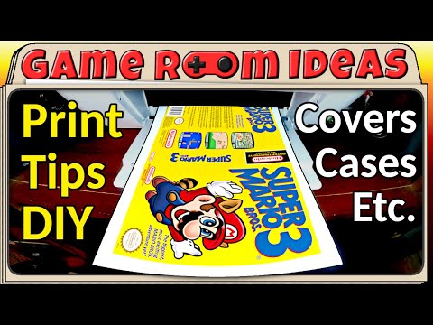 Видео: Проблемы и решения — Печать индивидуальных обложек для ваших игровых коробок | Идеи для игровой к...