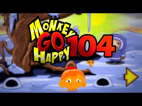 Видео: Игра "Счастливая Обезьянка 104" (Monkey GO Happy 104) - прохождение