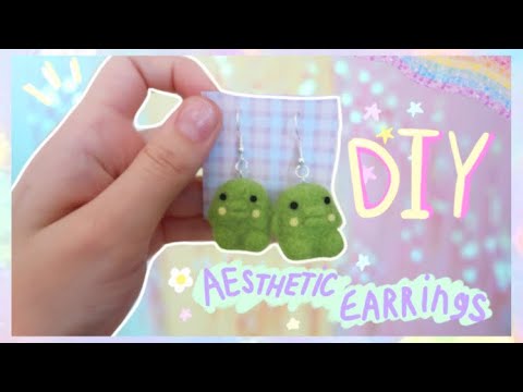 Видео: AESTHETIC EARRINGS DIY / Сережки из полимерной глины