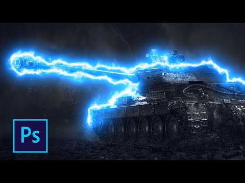 Видео: Как сделать молнию в фотошопе
