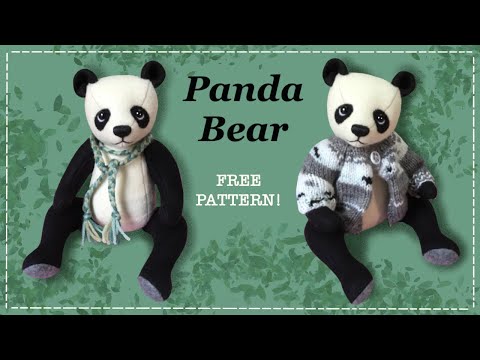 Видео: Медведь панда || БЕСПЛАТНЫЙ ШАБЛОН || Полное руководство с Lisa Pay