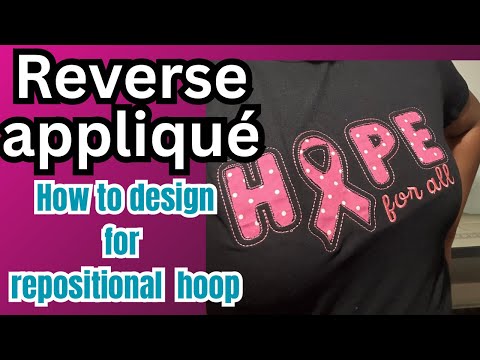 Видео: Как сделать дизайн обратной аппликации в вышивке Embrilliance || как сделать дизайн для переставн...