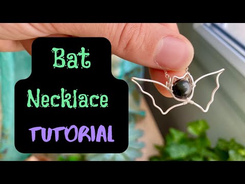 Видео: Мастер-класс по созданию ожерелья из проволоки «летучая мышь»